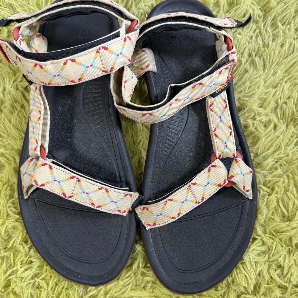 Teva Black Patterned Strap Sandals Size 13 Comfort Outdoor